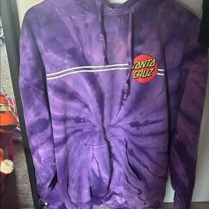 Santa Cruz Purple and Red Logo Hoodie